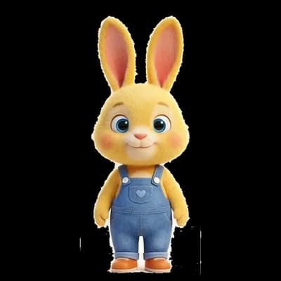 Bini, a bunny who loves bubbles