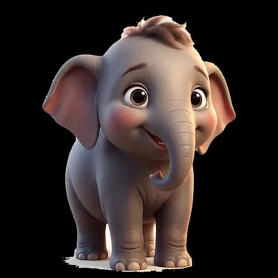 Momo, a shy baby elephant