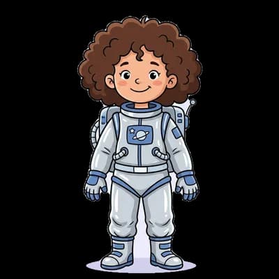 Nora, a little astronaut