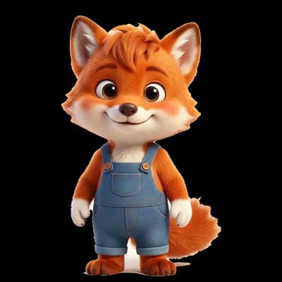 Rusty, a playful fox cub