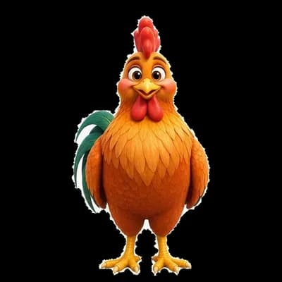Zoti Gjel, the proud farm rooster